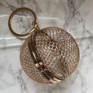 Women Evening bag sphere clutch.